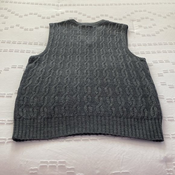 men’s large gray sweater vest - Picture 8 of 8